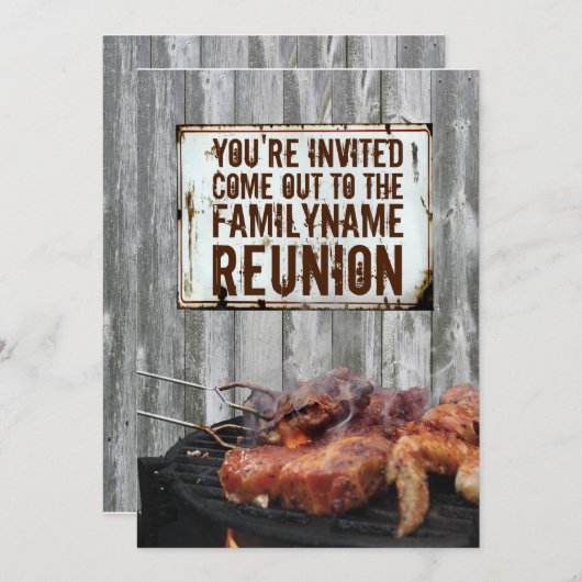 Einladungen zur Wiedersehen (Vorne/Hinten)