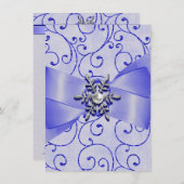 Einladungen zur Winterhochzeit (Vorne/Hinten)