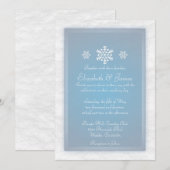 Einladungen zur Winterhochzeit (Vorne/Hinten)