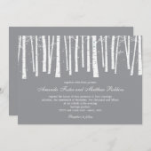 Einladungen zur Winterwaldhochzeit (Vorne/Hinten)