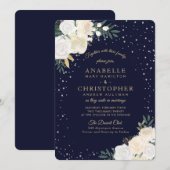 Einladungen zur Winterwaldhochzeit (Vorne/Hinten)