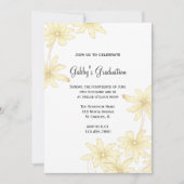 Einladungen zur Yellow Daisies Graduation Party (Vorderseite)