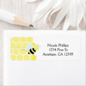 Einladungs-Adressetiketten für Hummel-Baby-Dusche (Insitu)