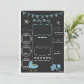 Einladungs-Babydusche Einladung (Stehend Vorderseite)