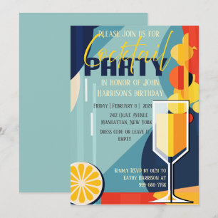 Einladungs-Cocktail Party Einladung