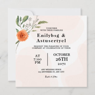 Einladungs-Design der Hochzeitskarte für die Blume Einladung