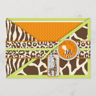 Einladungs-Karte 2 des Safari-Jungen-LGR Einladung