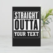 Einladungs-Karte direkt vor der Tür anpassen Ankündigung (Stehend Vorderseite)