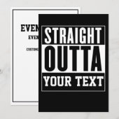 Einladungs-Karte direkt vor der Tür anpassen Ankündigung (Vorne/Hinten)