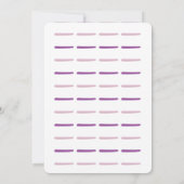 Einladungs-Karte für die Dusche von Pink Unicorn B Einladung (Rückseite)