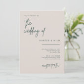 Einladungs-Karte für einfache Skriptereignisse Einladung (Stehend Vorderseite)