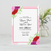 Einladungs-Karte für Hochzeiten Einladung (Stehend Vorderseite)