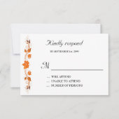 Einladungs-Karte für Hochzeiten, Thema Herbstlaube Einladung (Vorderseite)