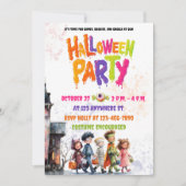 Einladungs-Karte für kleine Monster (Vorderseite)