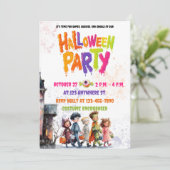 Einladungs-Karte für kleine Monster (Stehend Vorderseite)