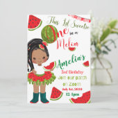 Einladungs-Karte im Melon Online Geburtstag (Stehend Vorderseite)