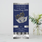 Einladungs-Karten-Abschlussball-Trend, Maskerade, Einladung (Stehend Vorderseite)