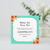 Einladungs-Kartendesign auf dem WeddigSquare Einladung (Stehend Vorderseite)