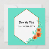 Einladungs-Kartendesign auf dem WeddigSquare Einladung (Rückseite)