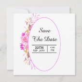 Einladungs-Kartendesign für das Hochzeitsplatz Einladung (Rückseite)