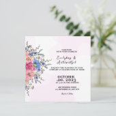 Einladungs-Kartendesign-Vector für die Hochzeitfar Einladung (Stehend Vorderseite)