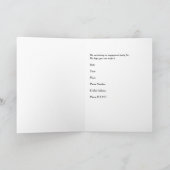 Einladungs-Kartenring und Blume der Teilnehmer Einladung (Innenseite)