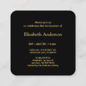 Einladungs-Klasse der Mini-Graduation Party 2025 Begleitkarte (Rückseite)