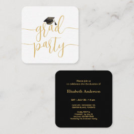 Einladungs-Klasse der Mini-Graduation Party 2025 Begleitkarte