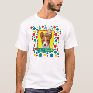 Einladungs-kleiner Kuchen - Basenji T-Shirt