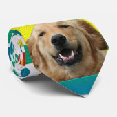 Einladungs-kleiner Kuchen - golden retriever - Krawatte (Gerollt)