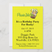 Einladungs-kleiner Kuchen - Westhochland Terrier Einladung (Rückseite)