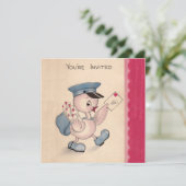 Einladungs-Küken! Einladung (Stehend Vorderseite)