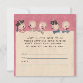 Einladungs-Küken! Einladung (Rückseite)