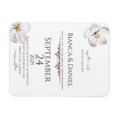 Einladungs-Magnet Hochzeiten, Wasserfarbblossom Magnet (Horizontal)