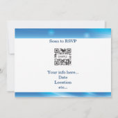 Einladungs-Muster Online-Nummern Einladung (Rückseite)