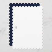 Einladungs- oder Schreibtischkarte mit skalierter Einladung (Vorne/Hinten)