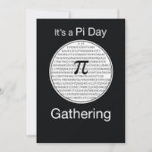 Einladungs-Pi-Day-Party-Circle, benutzerdefinierba Einladung (Vorderseite)