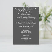 Einladungs-Rhinestones zum Jubiläum Einladung (Stehend Vorderseite)