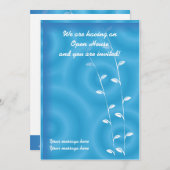 Einladungs-Schablonen-Blau-Wellness-Center Einladung (Vorne/Hinten)