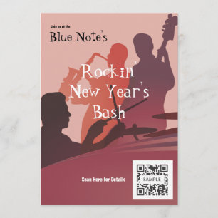 Einladungs-Schablonen-Ereignis-Jazz-Band Einladung