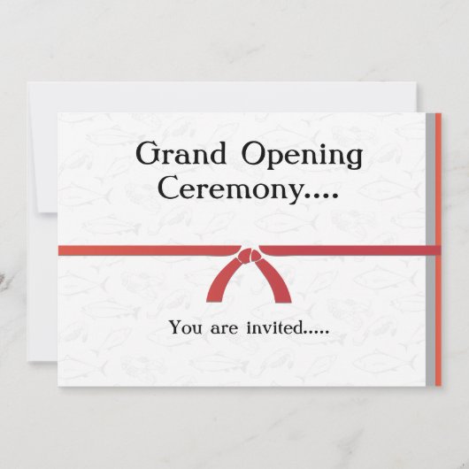 Einladungs-Schablonen-japanisches Restaurant Einladung (Vorderseite)