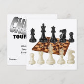 Einladungs-Schach-Turnier Einladung (Vorne/Hinten)