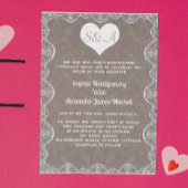 Einladungs-Set-Monogramm QR-Code Einladung