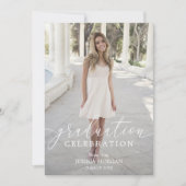 Einladungs-Skript der Graduierungspartei mit Foto Einladung (Vorderseite)