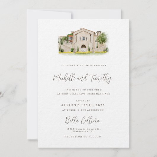 Einladungs-Suite mit Veranstaltungsraum Einladung (Vorderseite)