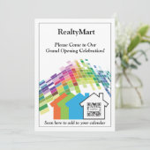 Einladungs-Template-House-Verkäufer Einladung (Stehend Vorderseite)