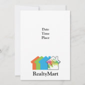 Einladungs-Template-House-Verkäufer Einladung (Rückseite)