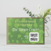 Einladungs-Template-Naturzentrum Einladung (Stehend Vorderseite)