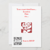 Einladungs-Template-Party Einladung (Rückseite)