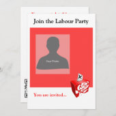 Einladungs-Template-Party Einladung (Vorne/Hinten)